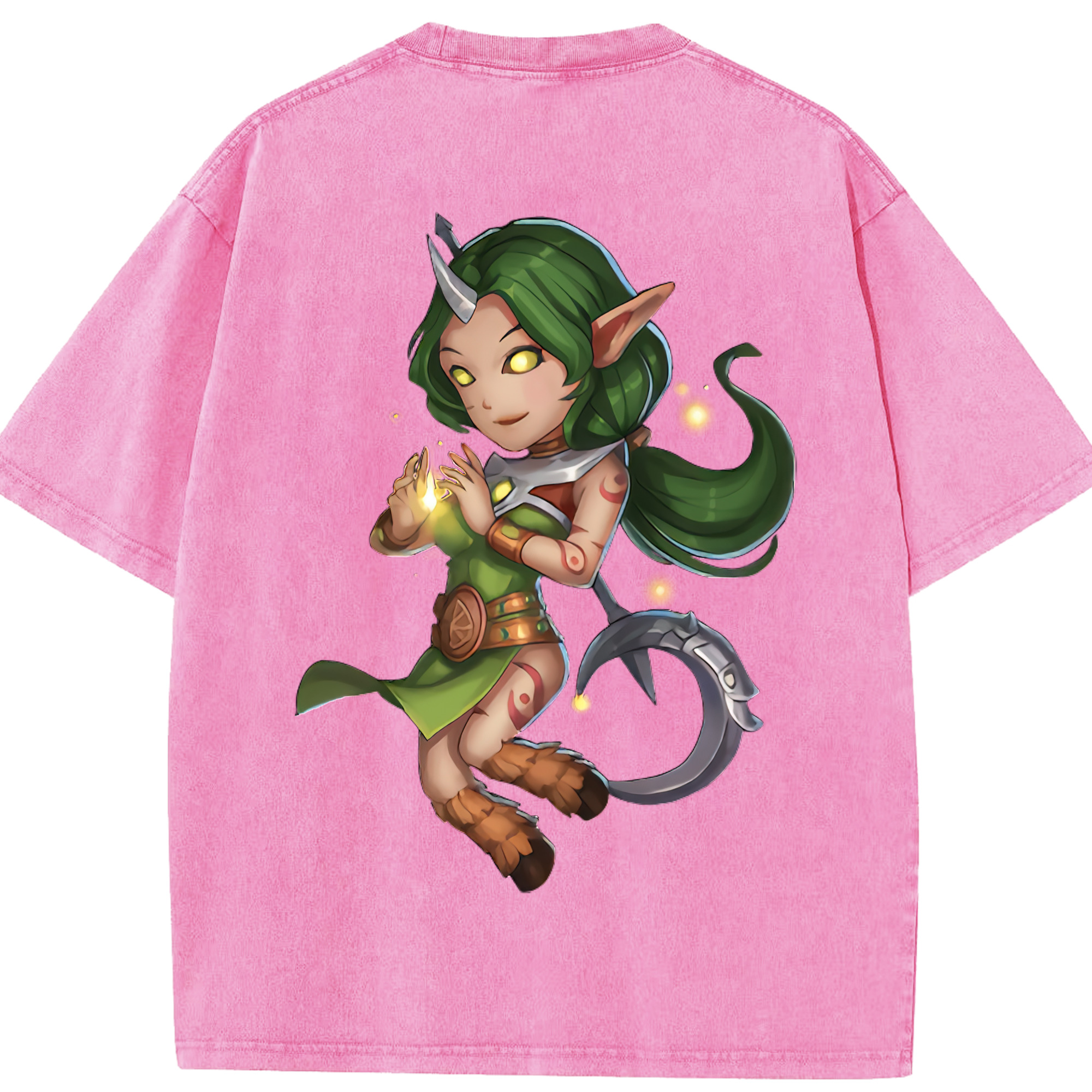 リーグ・オブ・レジェンド League of Legends LOL 綿100% ヴィンテージ風 半袖Tシャツ（背面プリント）